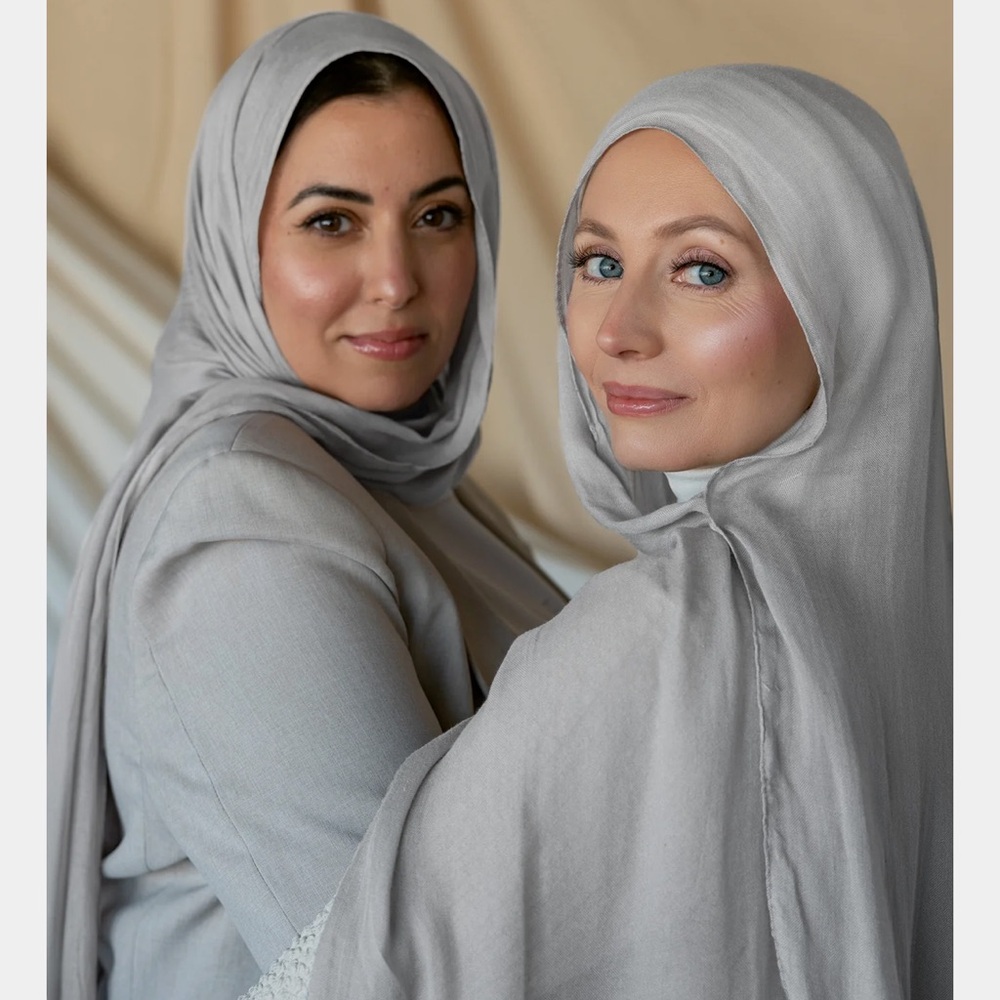 SOLD Vela Modal Hijab - Timeless Grey Mini